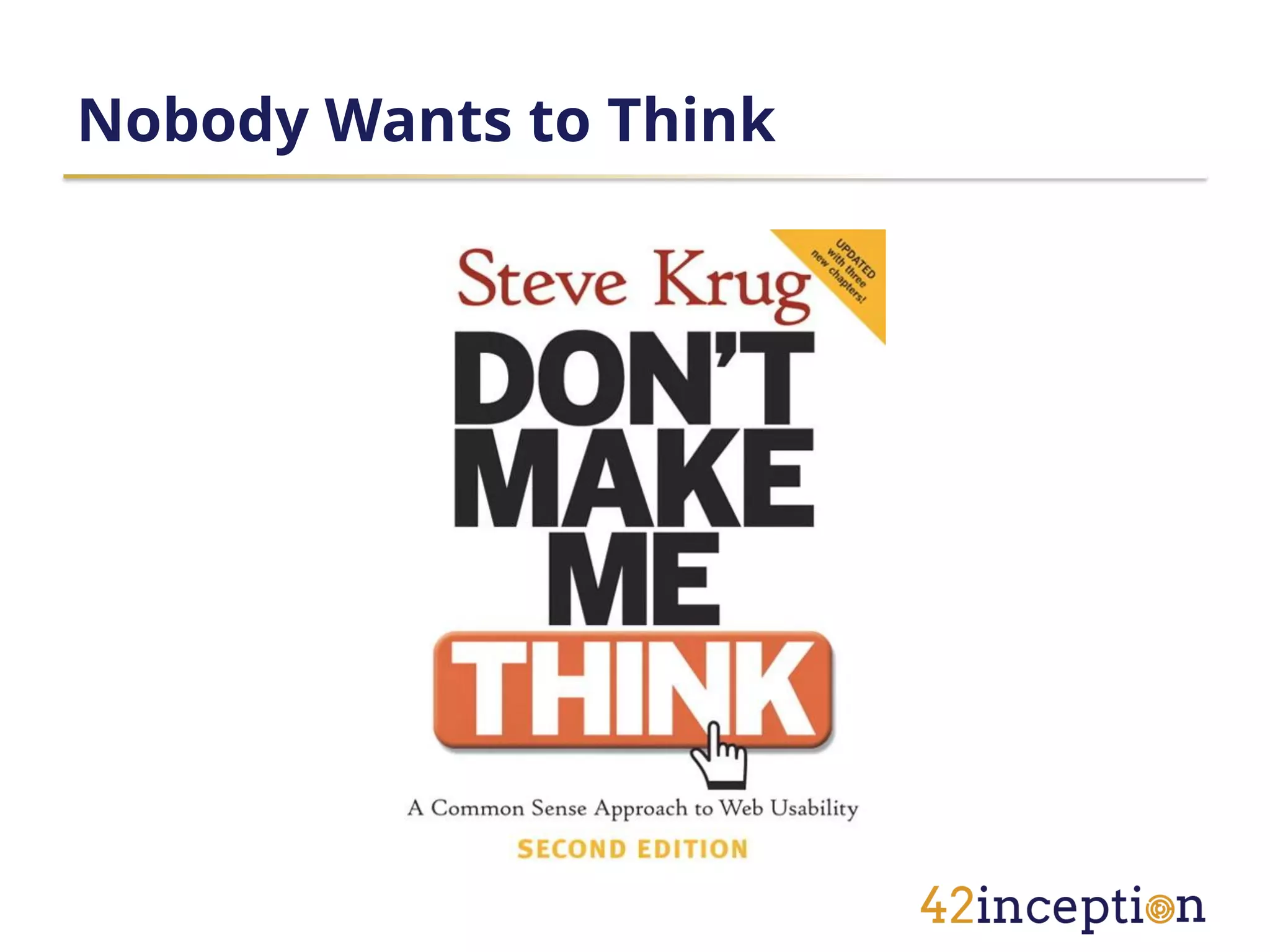 Nobody Wants to Think
 