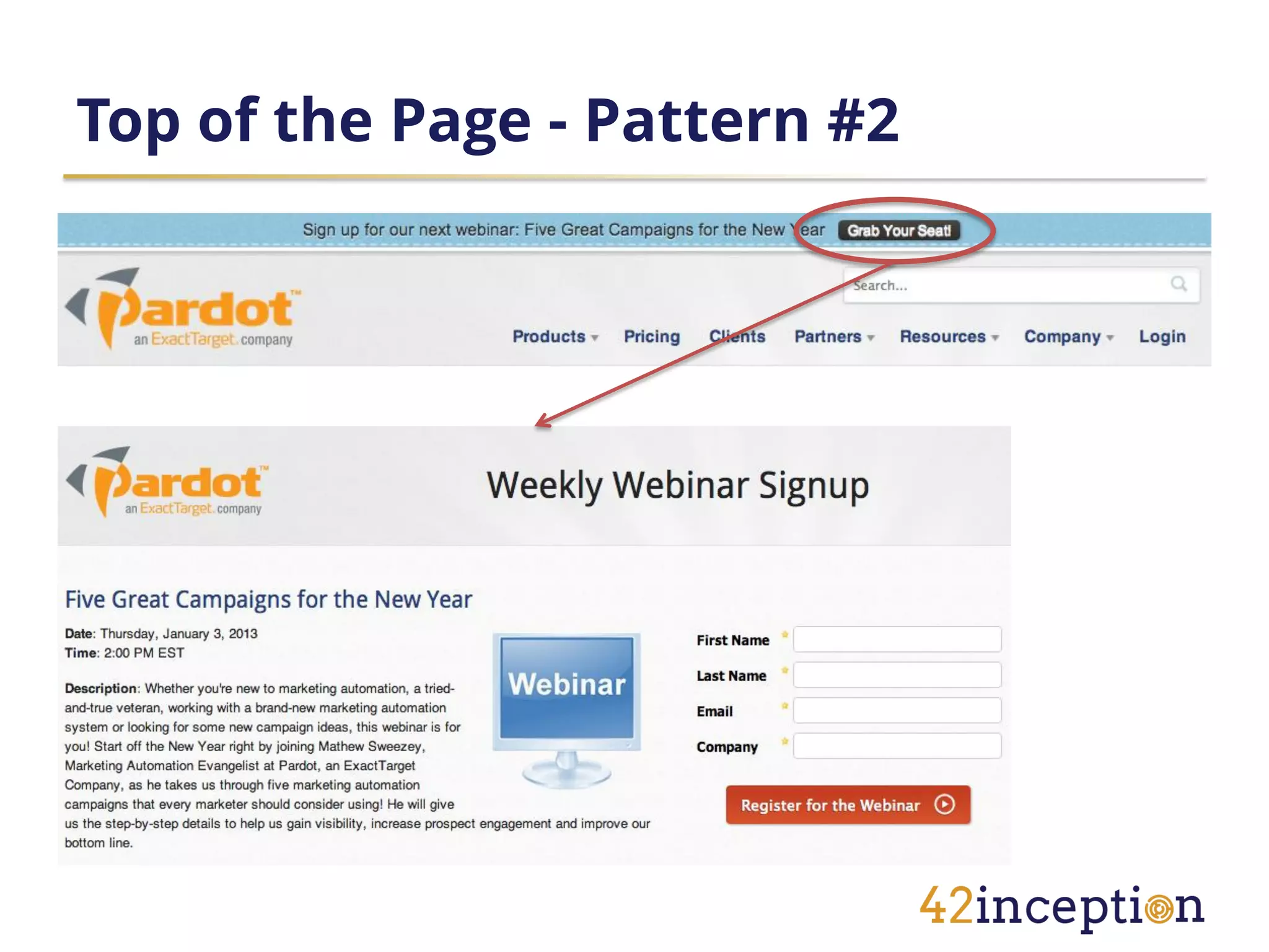 Top of the Page - Pattern #2
 