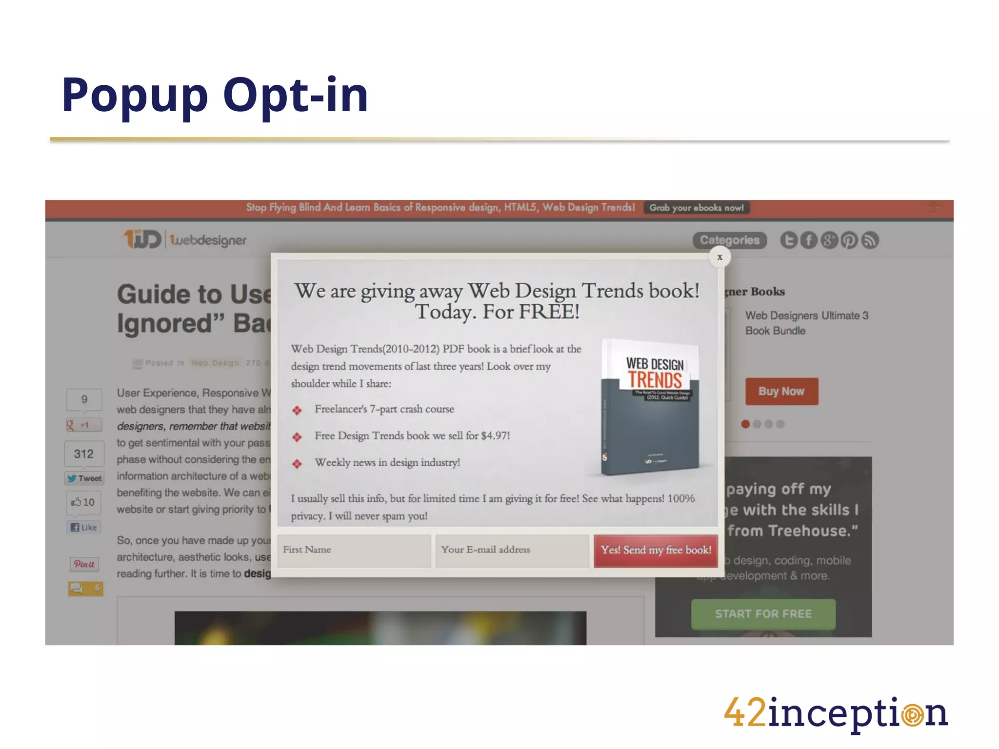 Popup Opt-in
 