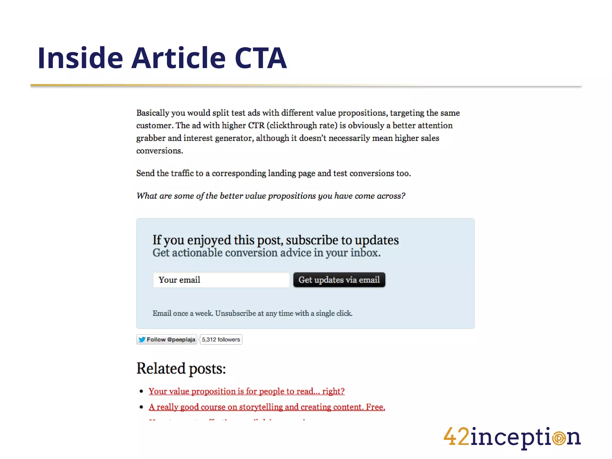 Inside Article CTA
 