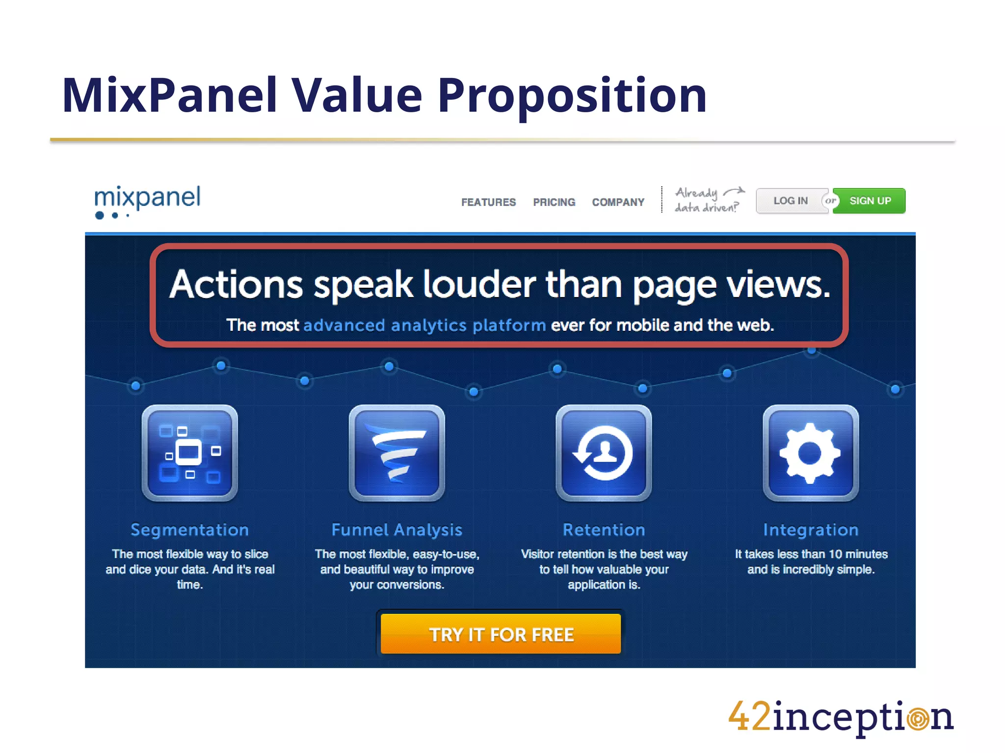 MixPanel Value Proposition
 