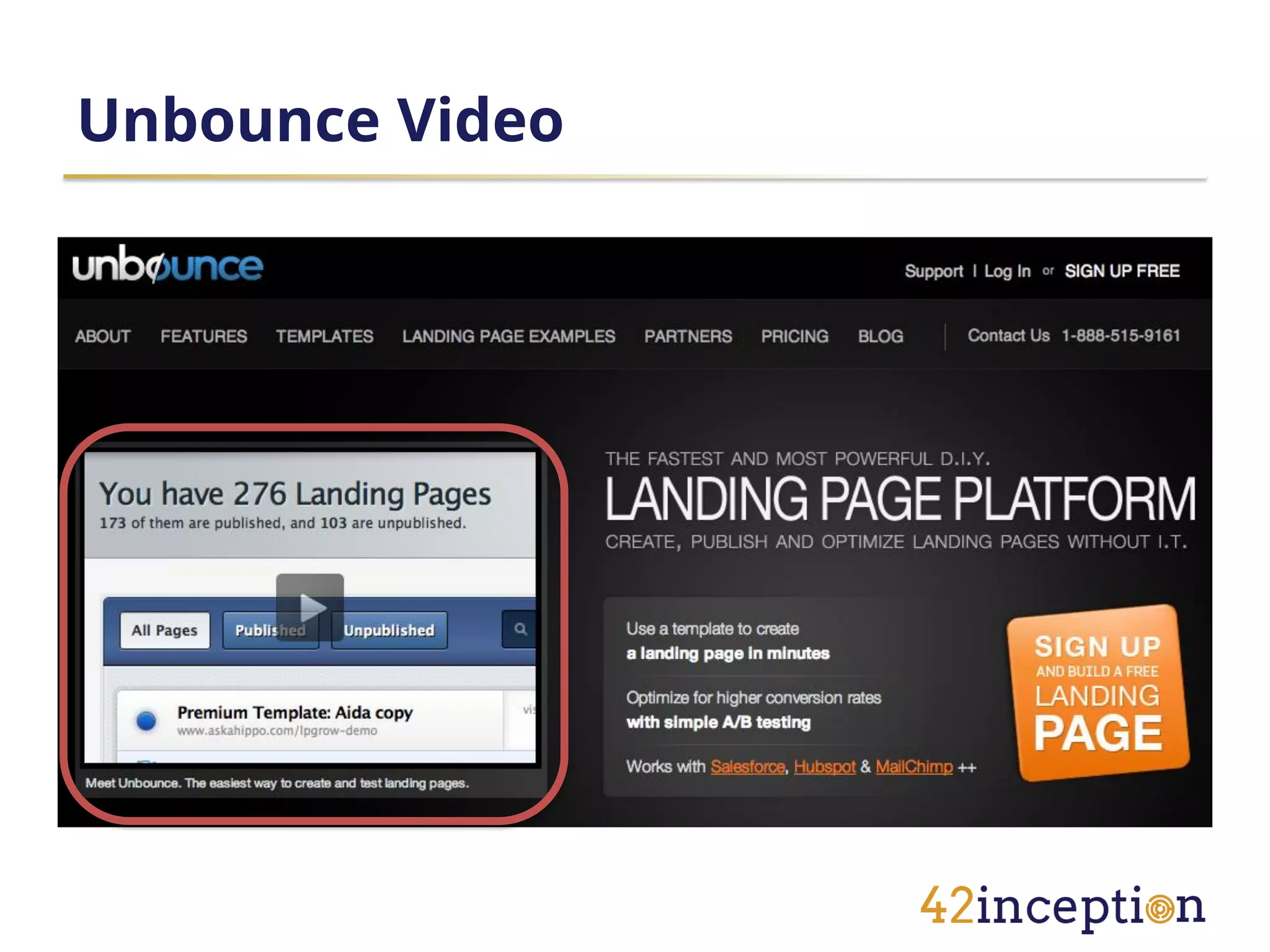 Unbounce Video
 