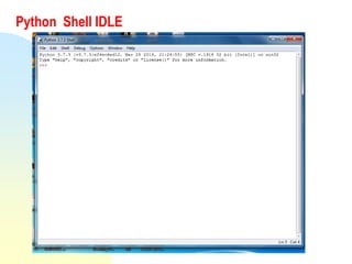Python Shell IDLE
 
