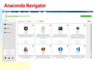 Anaconda Navigator
 