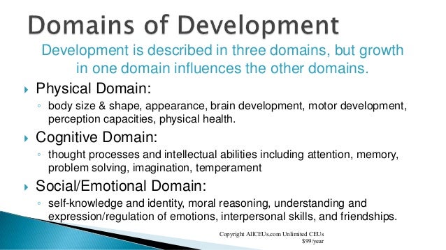 cognitive domain