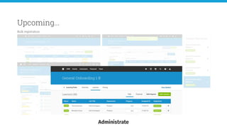 Upcoming...
Bulk registration
 