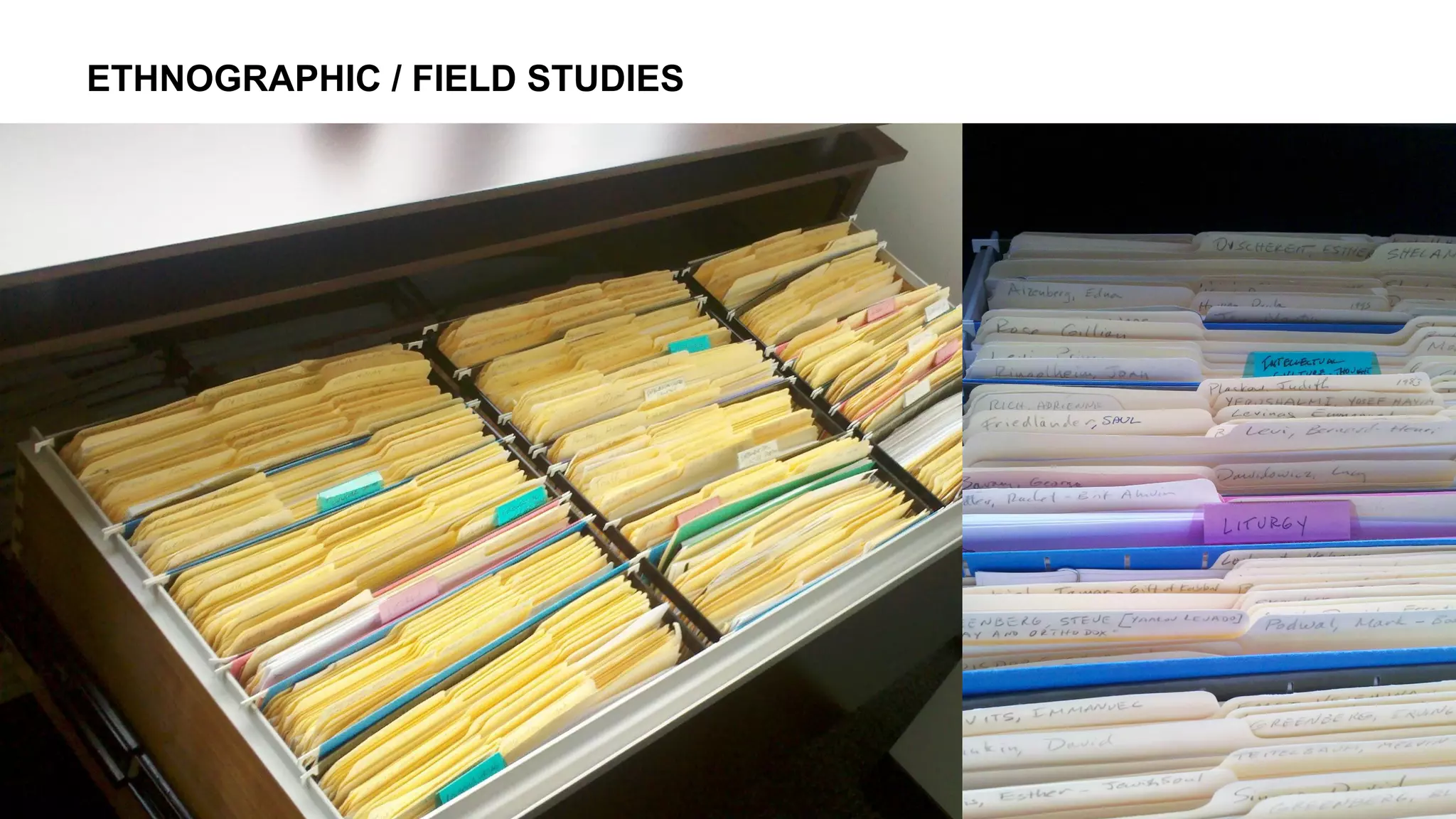 ETHNOGRAPHIC / FIELD STUDIES
 