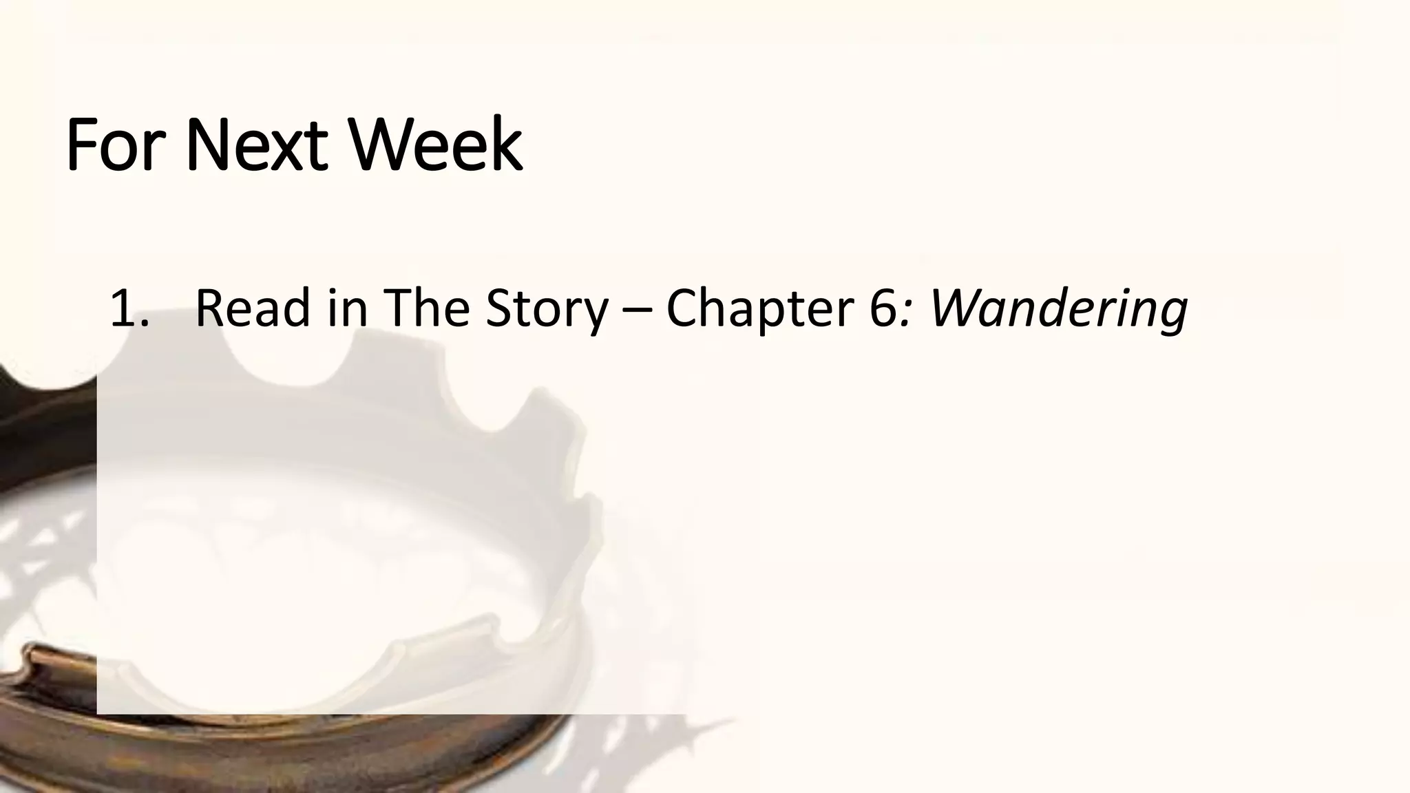 The Story Session 5 New Commands And A New Covenant Pptx