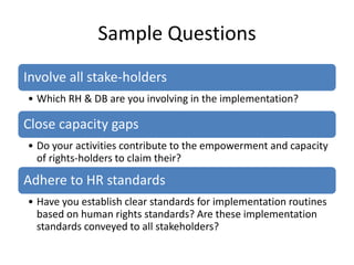 HRBA & gender mainstreaming | PPT
