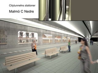 Malmö C Nedre Citytunnelns stationer 2010-01-14 
