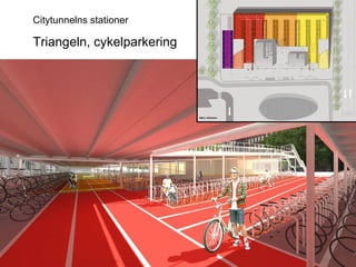 Triangeln, cykelparkering Citytunnelns stationer 2010-01-14 