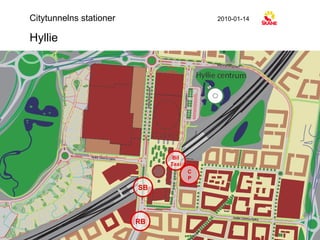 Hyllie Citytunnelns stationer 2010-01-14 Bil Taxi SB RB C P 