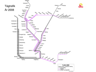 Tågtrafik År 2008 