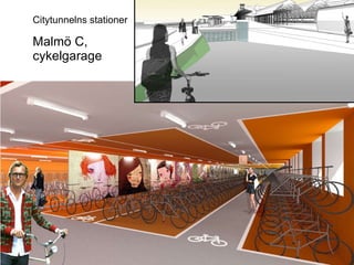 Malmö C,  cykelgarage Citytunnelns stationer 2010-01-14 