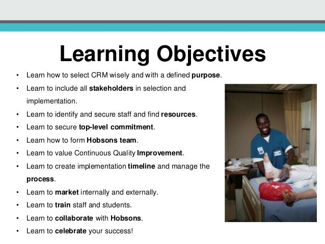 BLUEPRINT FOR HOBSONS CRM IMPLEMENTATION