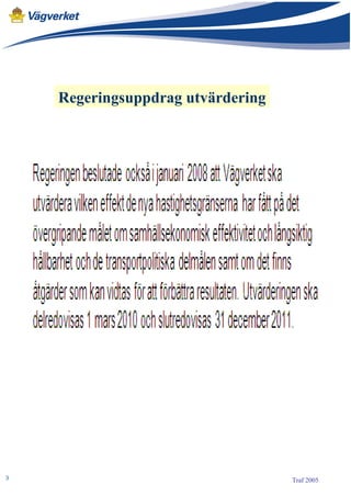 Regeringsuppdrag utvärdering 