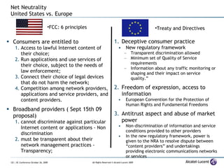 Communications Regulation in the US and Europe | PPT