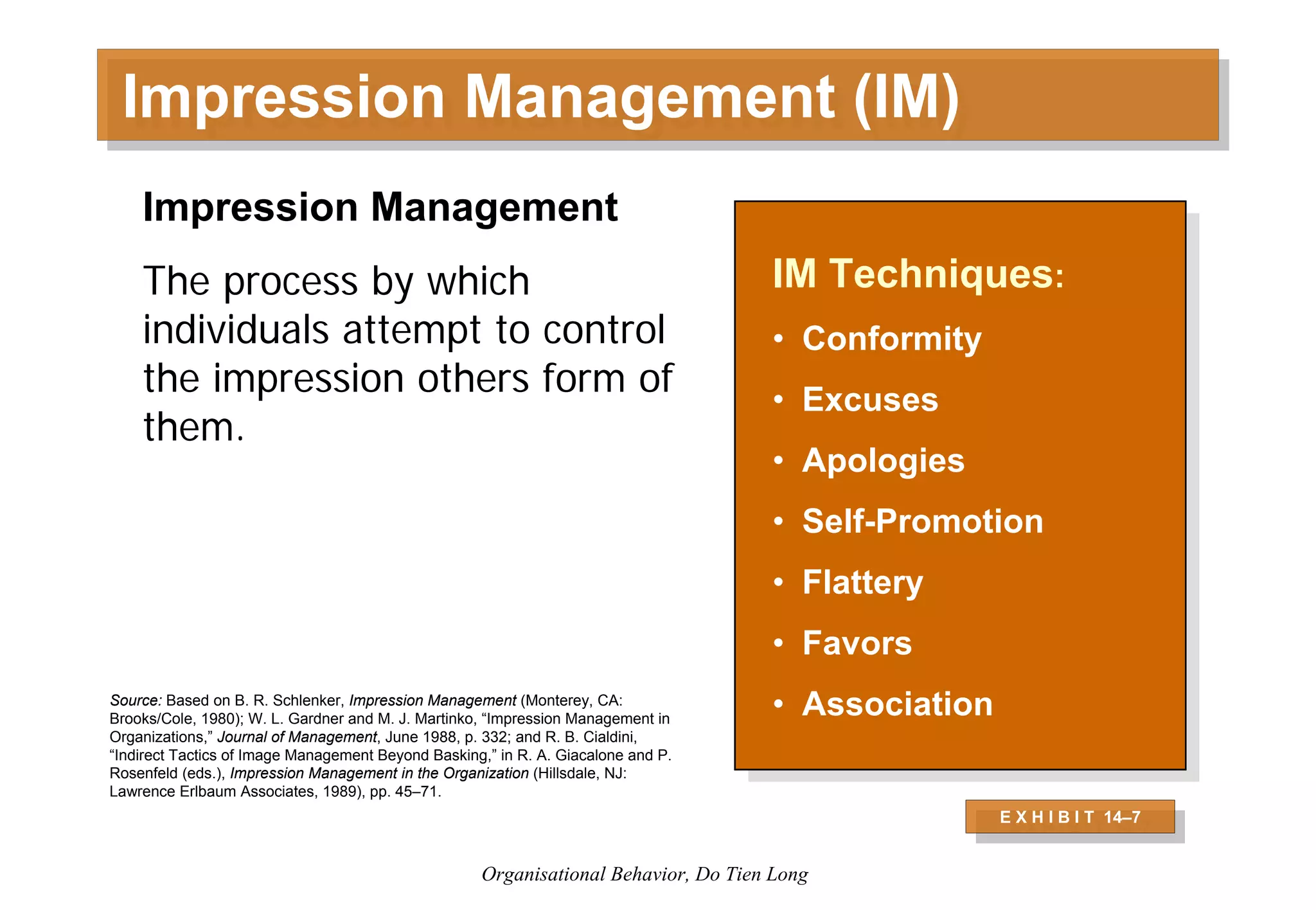 Organizational Behavior - Session 6