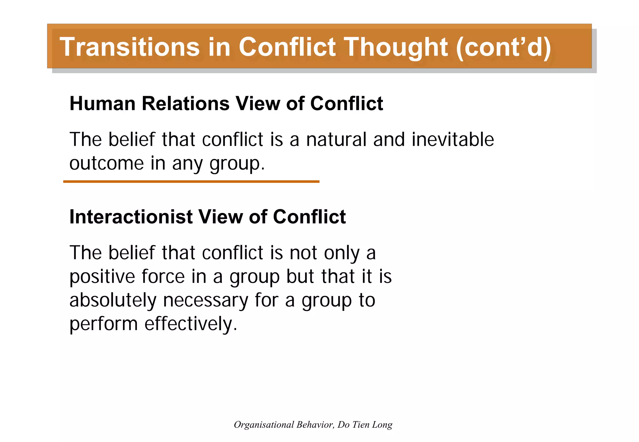 Organizational Behavior - Session 6