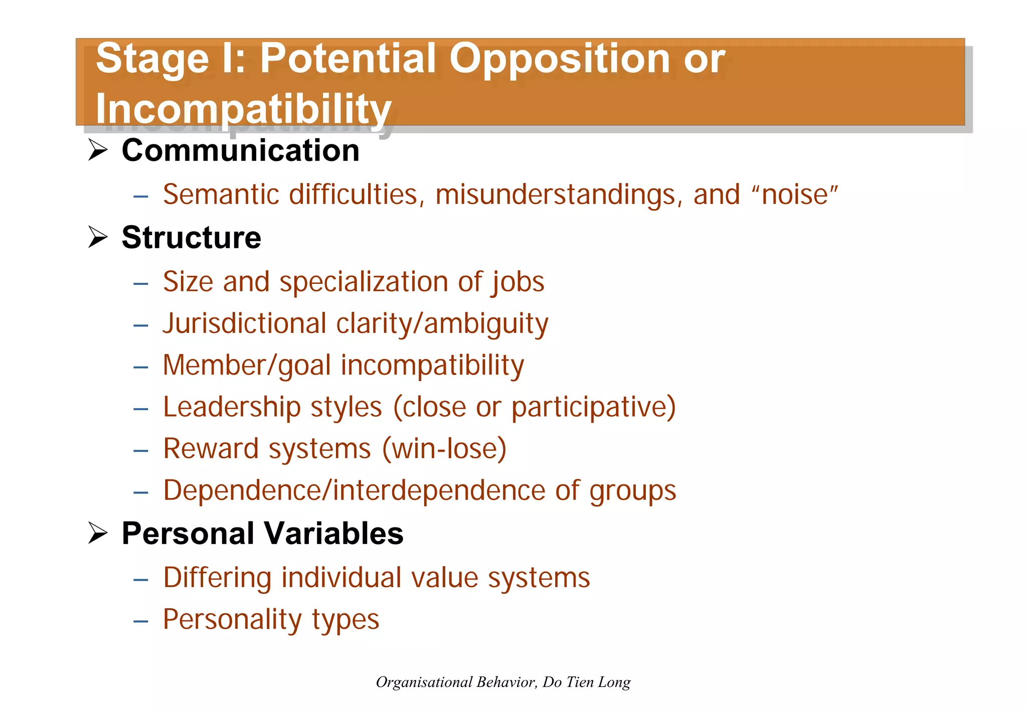 Organizational Behavior - Session 6