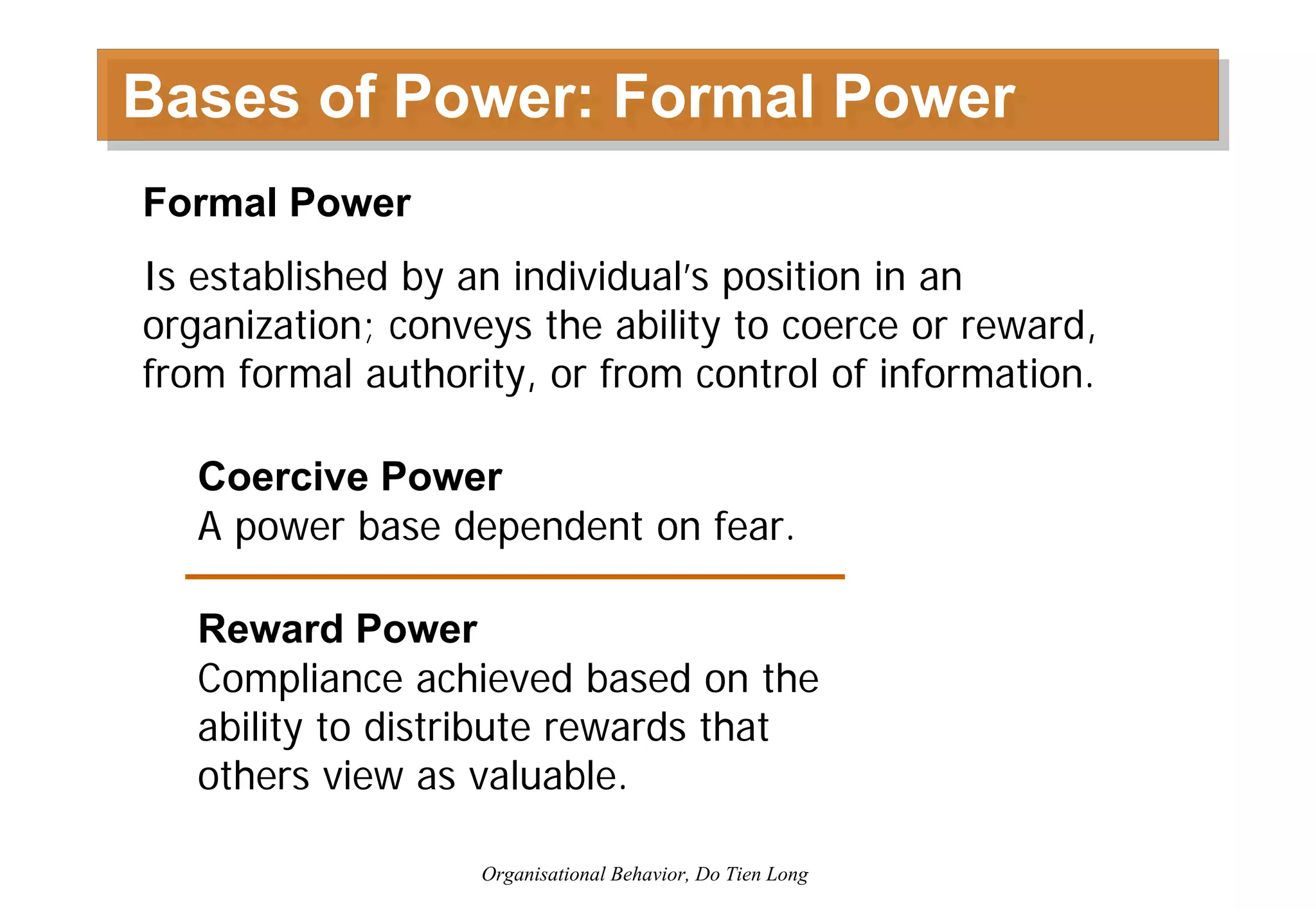 Organizational Behavior - Session 6