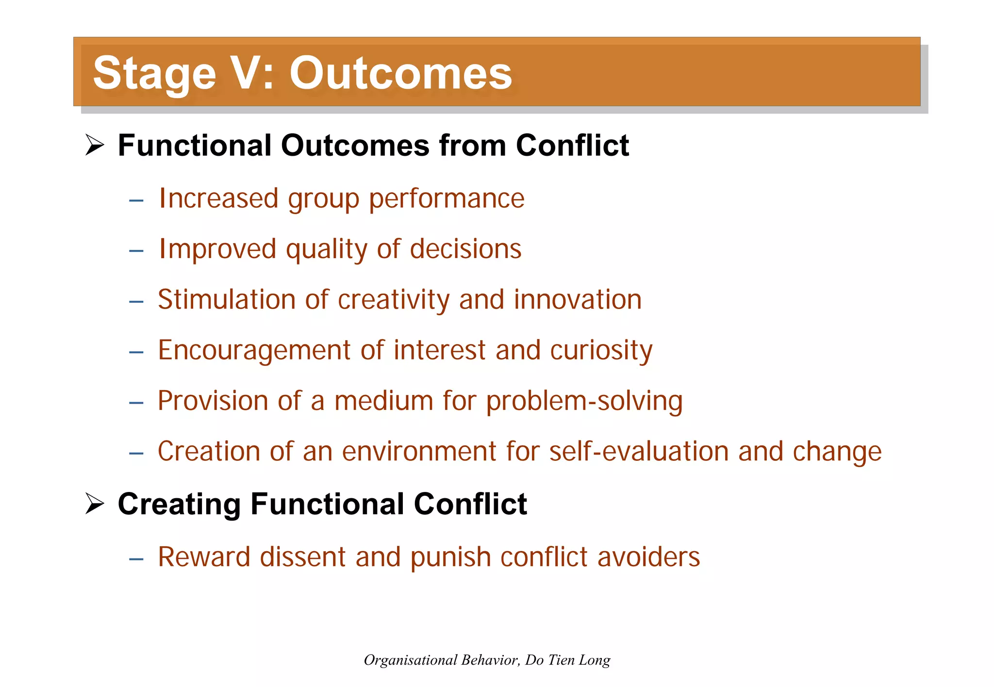 Organizational Behavior - Session 6