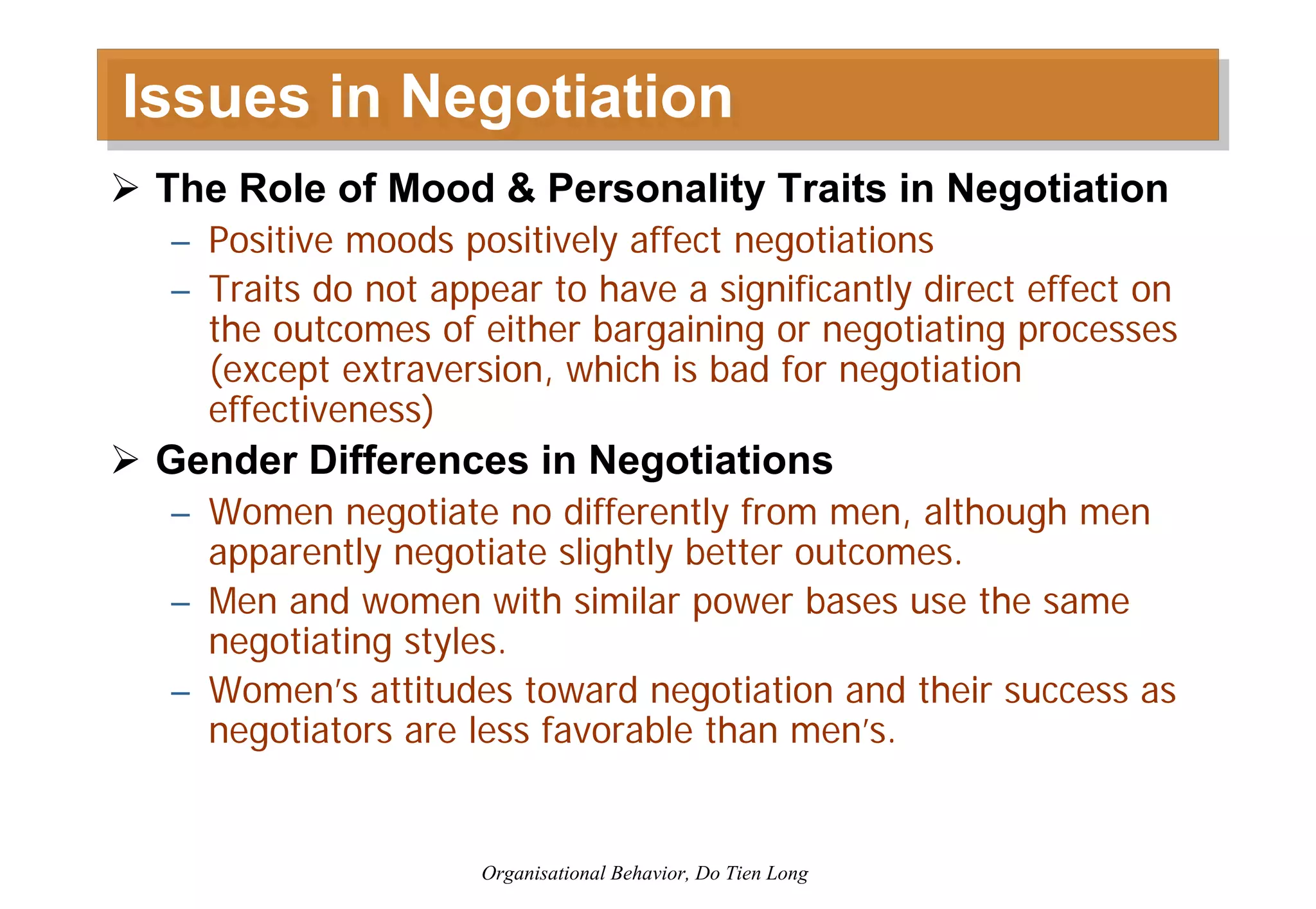 Organizational Behavior - Session 6