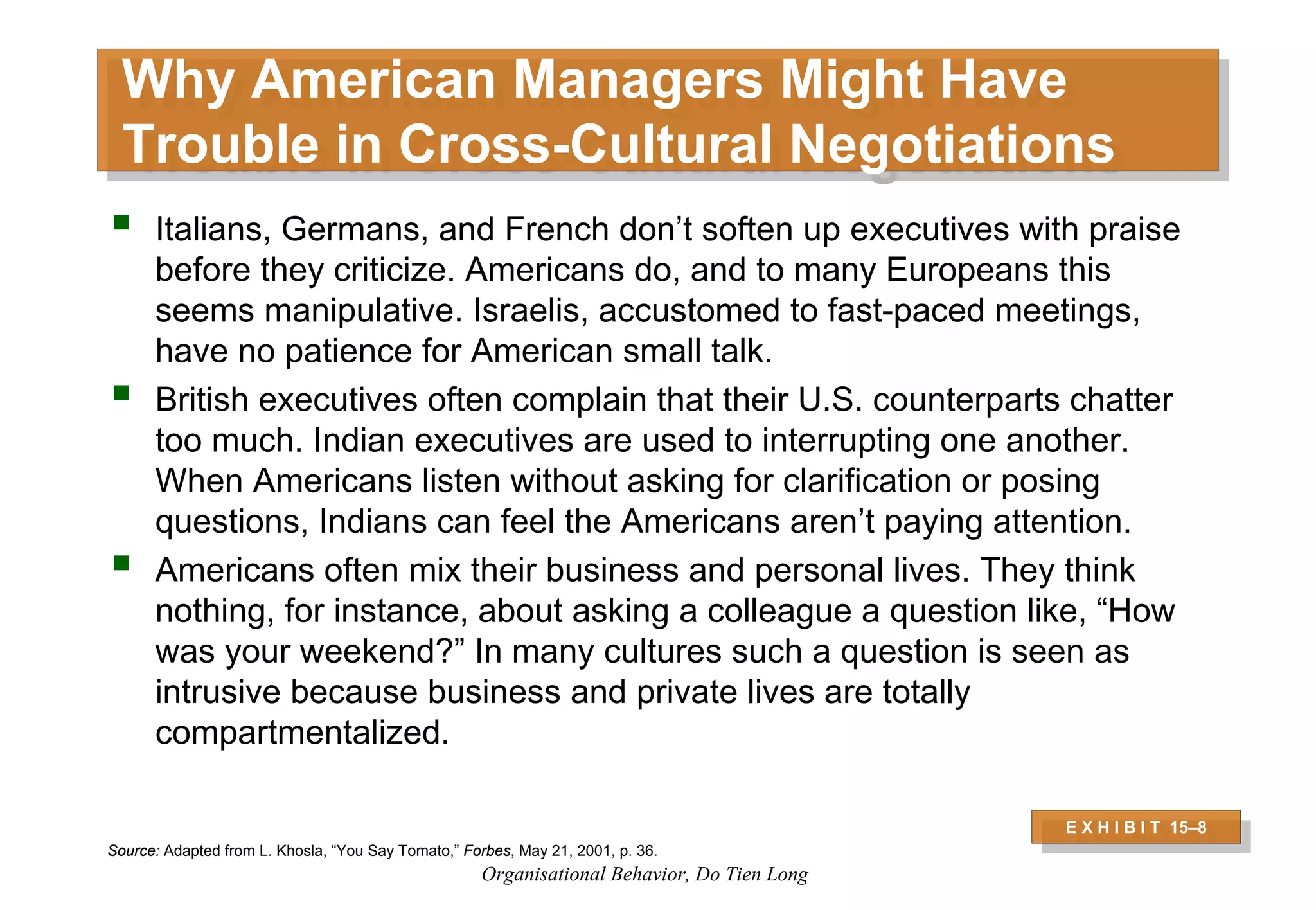 Organizational Behavior - Session 6