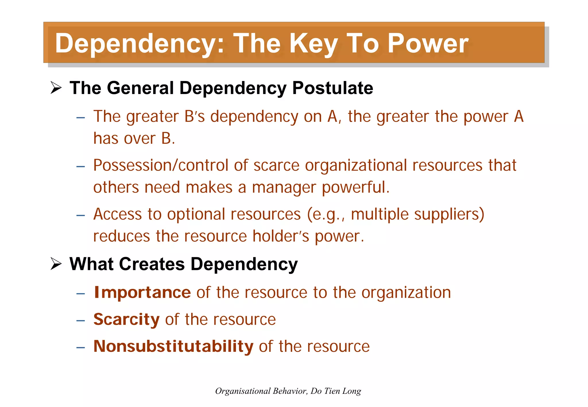 Organizational Behavior - Session 6