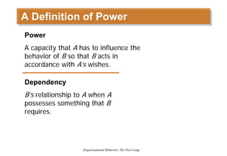 Organizational Behavior - Session 6