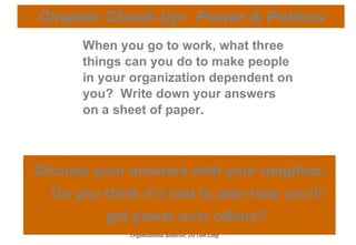 Organizational Behavior - Session 6