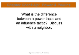 Organizational Behavior - Session 6