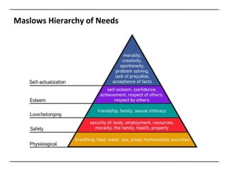 Maslows Hierarchy of Needs 