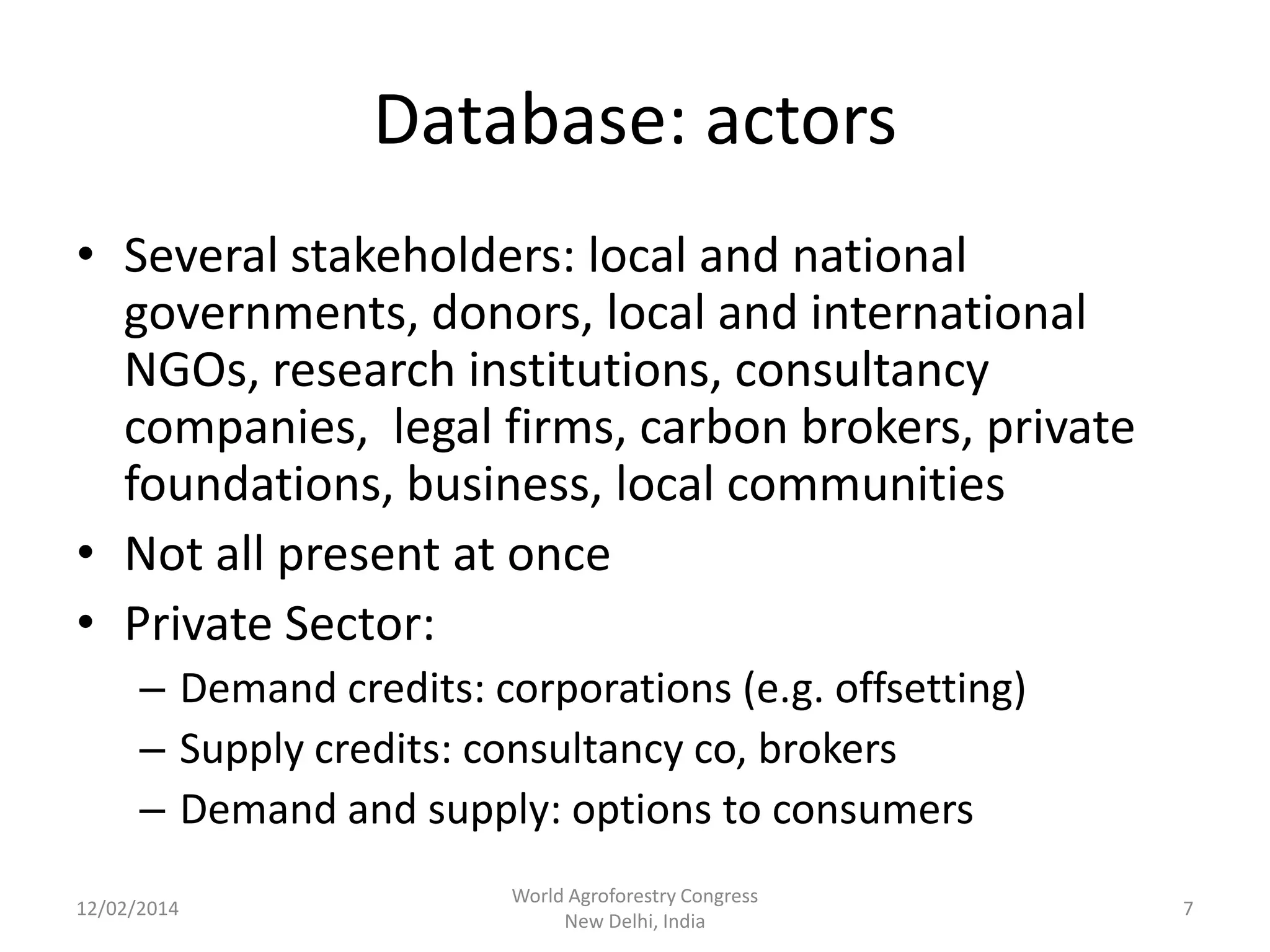 Session 6.1 engagement of private sector in redd+ | PPTX