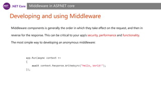 .NET Core, ASP.NET Core Course, Session 6 | PDF