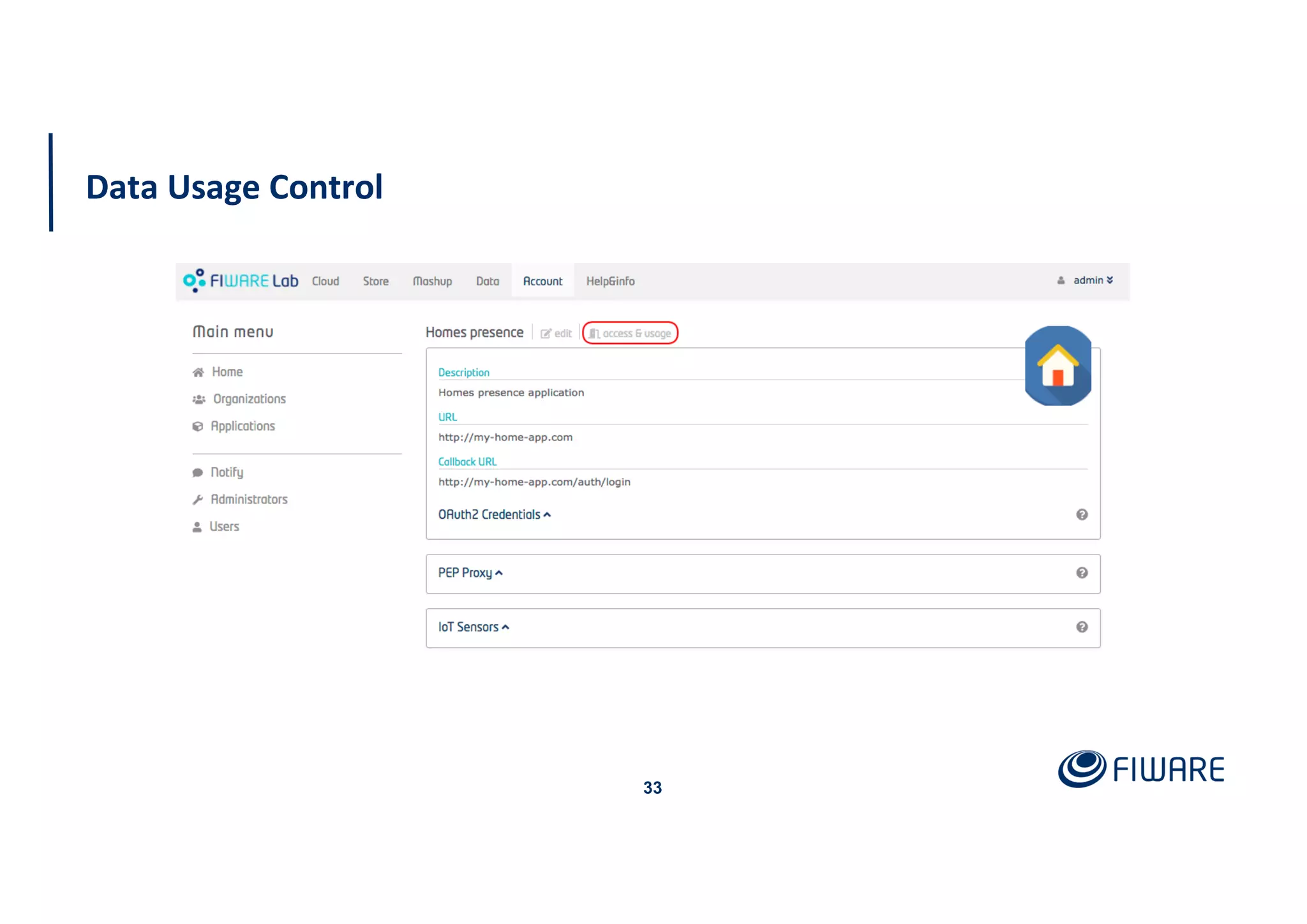 Data Usage Control
33
 