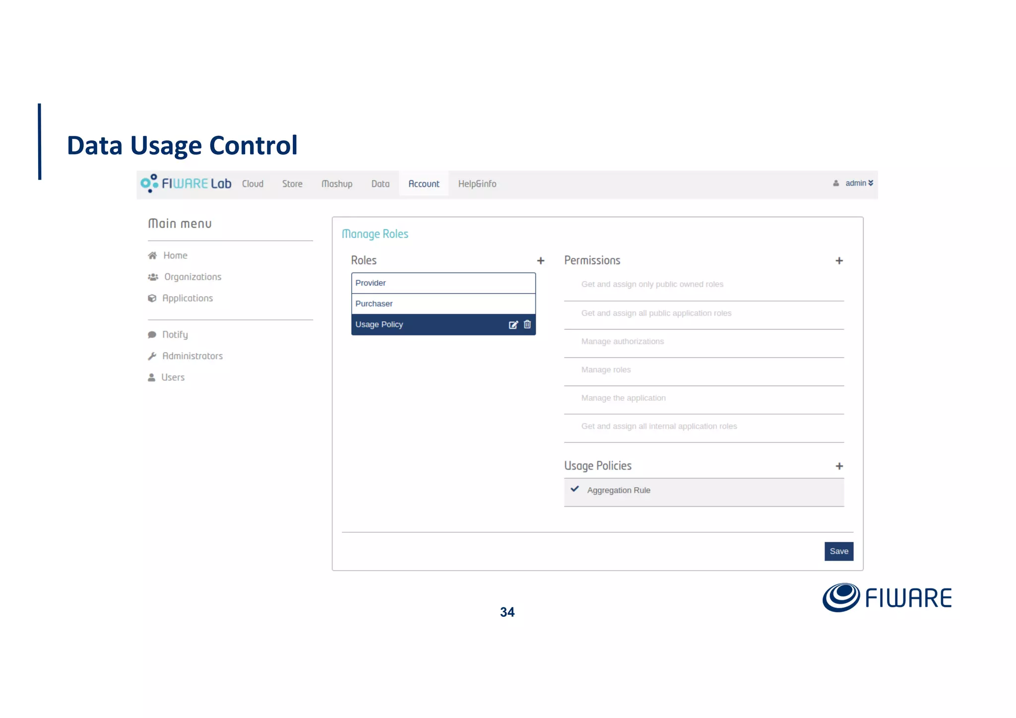 Data Usage Control
34
 