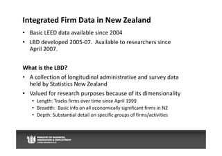 Integrated Data for Policy: A view from New Zealand