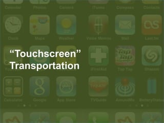 “Touchscreen”
Transportation
 