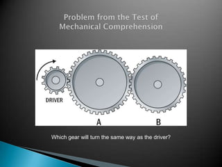 Which gear will turn the same way as the driver?
 