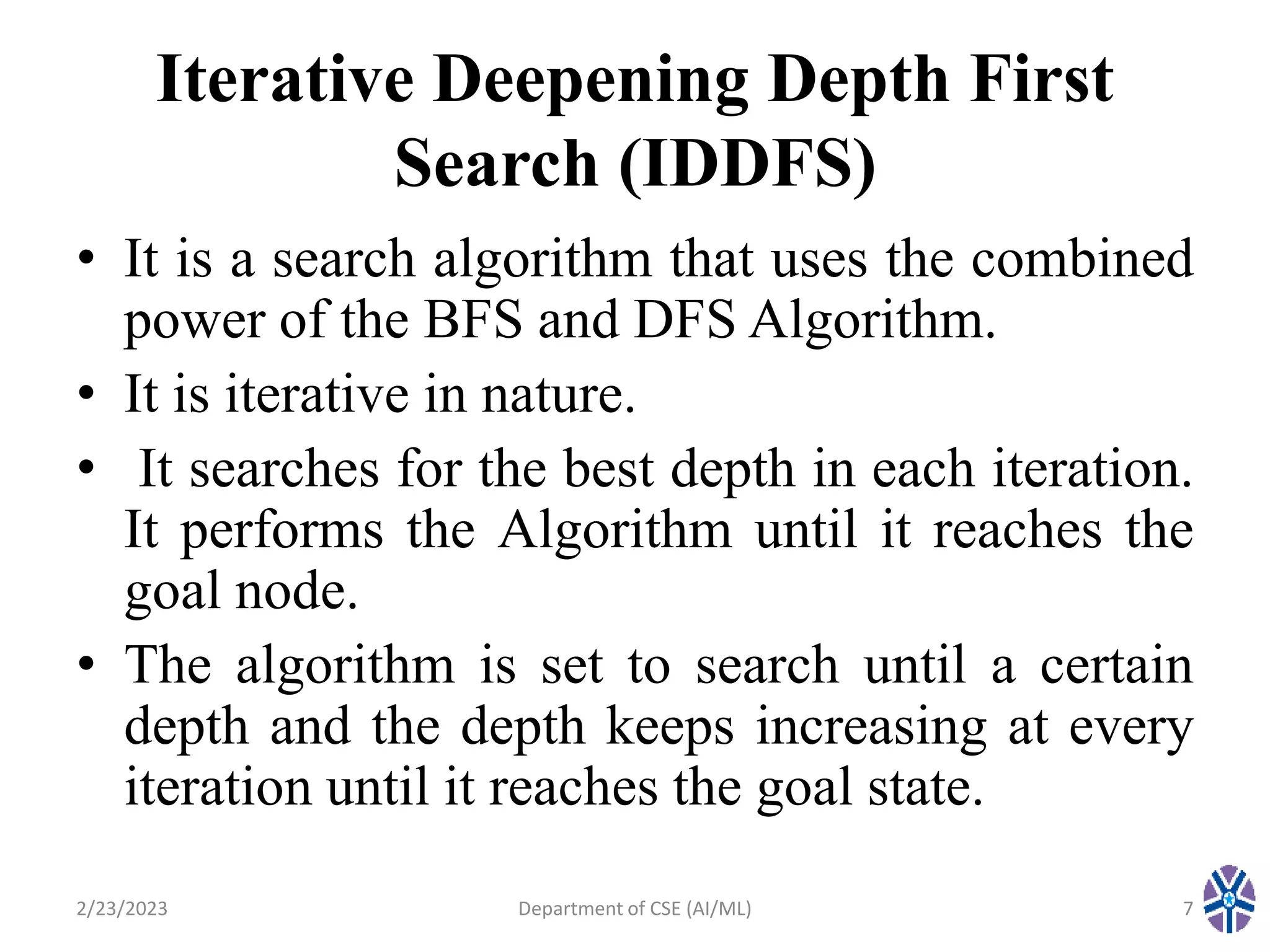 AI_Session 6 Iterative deepening Depth-first and bidirectional search.pptx