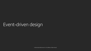 © 2020, Amazon Web Services, Inc. or its affiliates. All rights reserved.
 