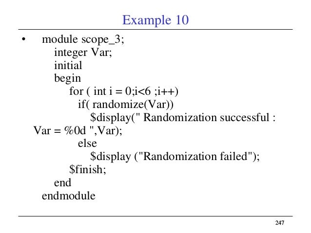 Session 6 sv_randomization