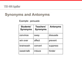 Secondary Vocabulary Instruction | PPT
