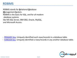 Ibm Rdbms Workflow and Database Management | PPSX