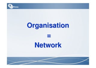 Organisation
     =
  Network
 