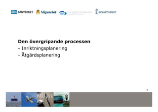 Den övergripande processen
- Inriktningsplanering
- Åtgärdsplanering




                             8
 