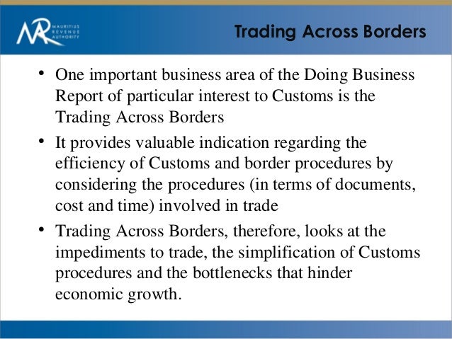 Trading across borders indicators
