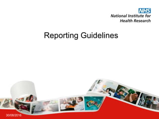 Reporting Guidelines
30/08/2016
 