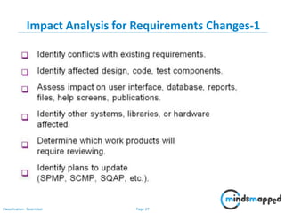 Page 27Classification: Restricted
Impact Analysis for Requirements Changes-1
 